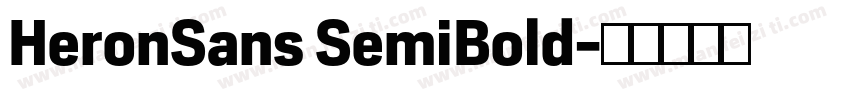 HeronSans SemiBold字体转换